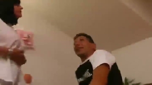 three-some man girl sheboy dark lusty large tits milk shakes And butt