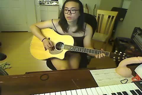 Super fine oriental TS toys Her ass With enormous Dildos Till she Cums Hard