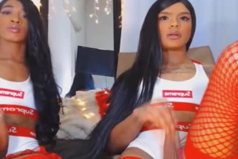 Twin t-girl Giving Each Other A yummy handjob