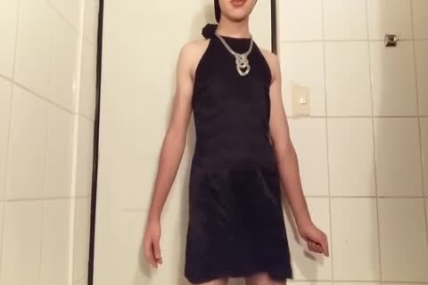 nasty Logdicked Ladyboy In delicious petticoat