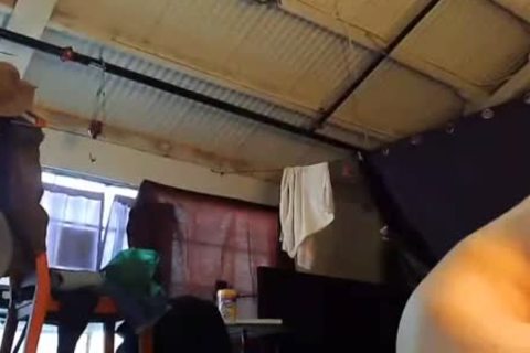 Short-haired Ladyboy With A Spasming orgasm
