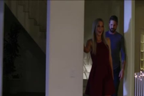 juicy blonde Transbabe Kayleigh Coxx finally bonks Her Husbands dark hole