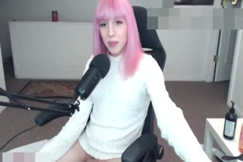 Pink Hair shemale Beauty webcam Solo