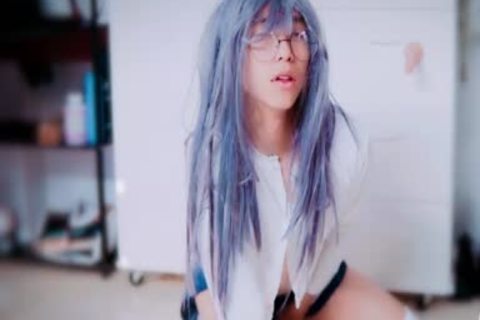 pretty asian Sissy love juice With Foxtail