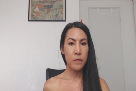 asian webcam Ladyboy Jerking