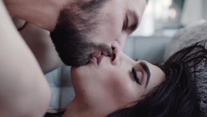 Trans Sensual - Couple Ariel Demure in a dress blowjob cum