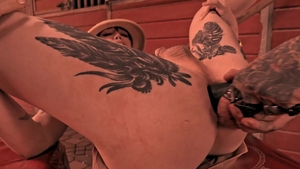 Trans Sexual Angel - Tattooed Lena Moon cumshot video