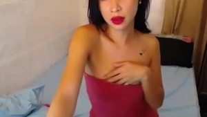 petite penis Filipina Trans Beauty With Tattoos Teases On cam