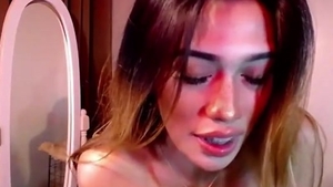 Skinny asian shemale With humongous love muffins Wanks On cam