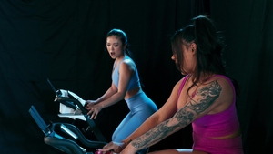 Trans Angels: Trans Girlie Threeway at the Gym